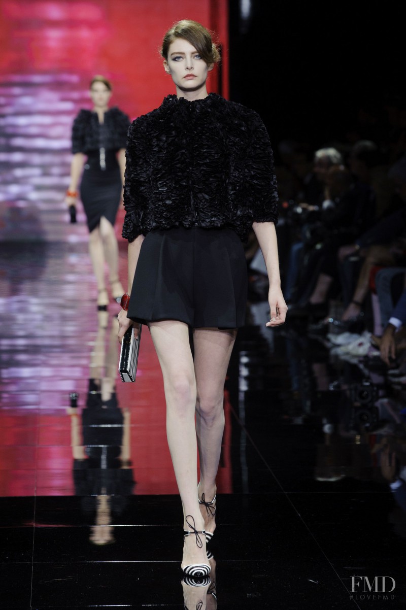 Auguste Abeliunaite featured in  the Armani Prive fashion show for Autumn/Winter 2014