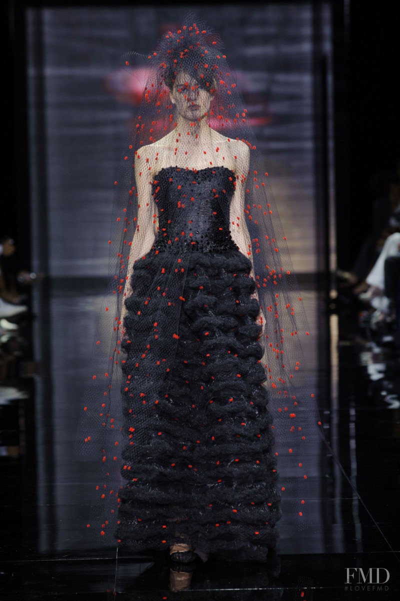 Emmy Rappe featured in  the Armani Prive fashion show for Autumn/Winter 2014