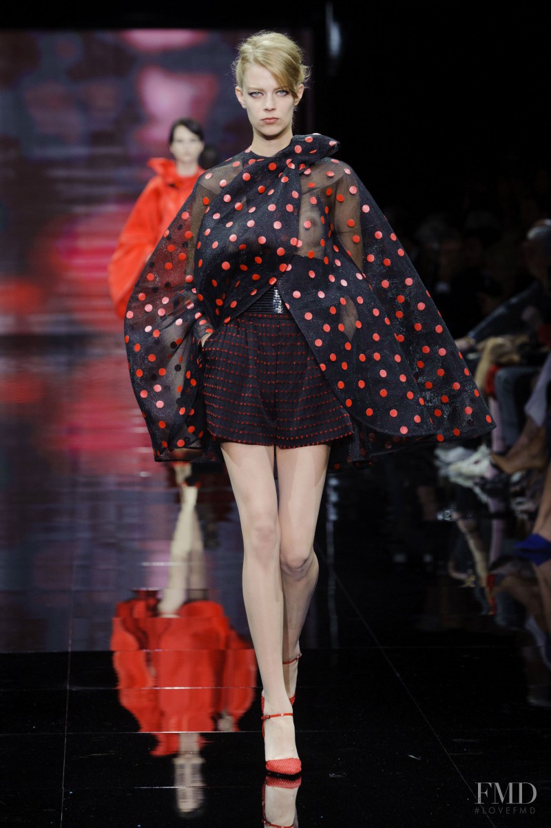 Lexi Boling featured in  the Armani Prive fashion show for Autumn/Winter 2014
