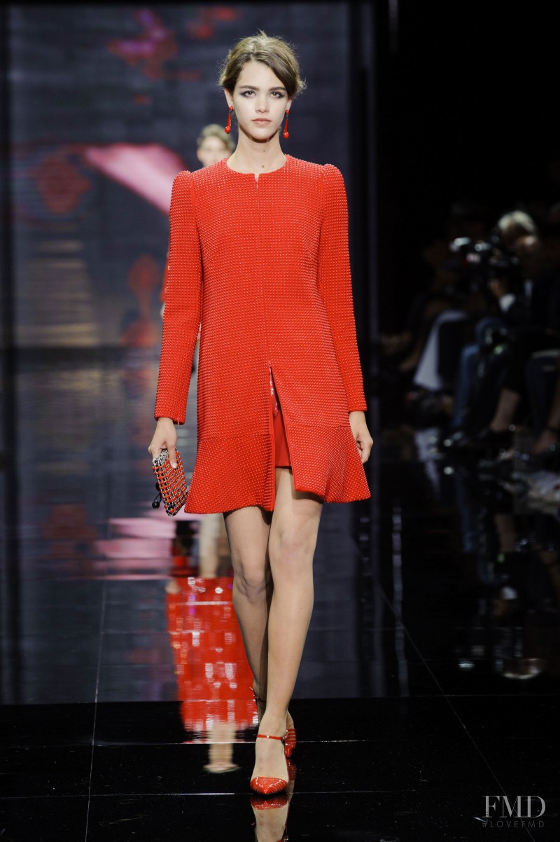 Pauline Hoarau featured in  the Armani Prive fashion show for Autumn/Winter 2014