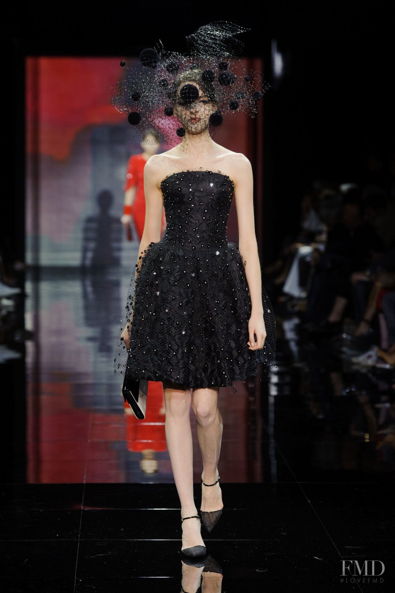 Valery Kaufman featured in  the Armani Prive fashion show for Autumn/Winter 2014
