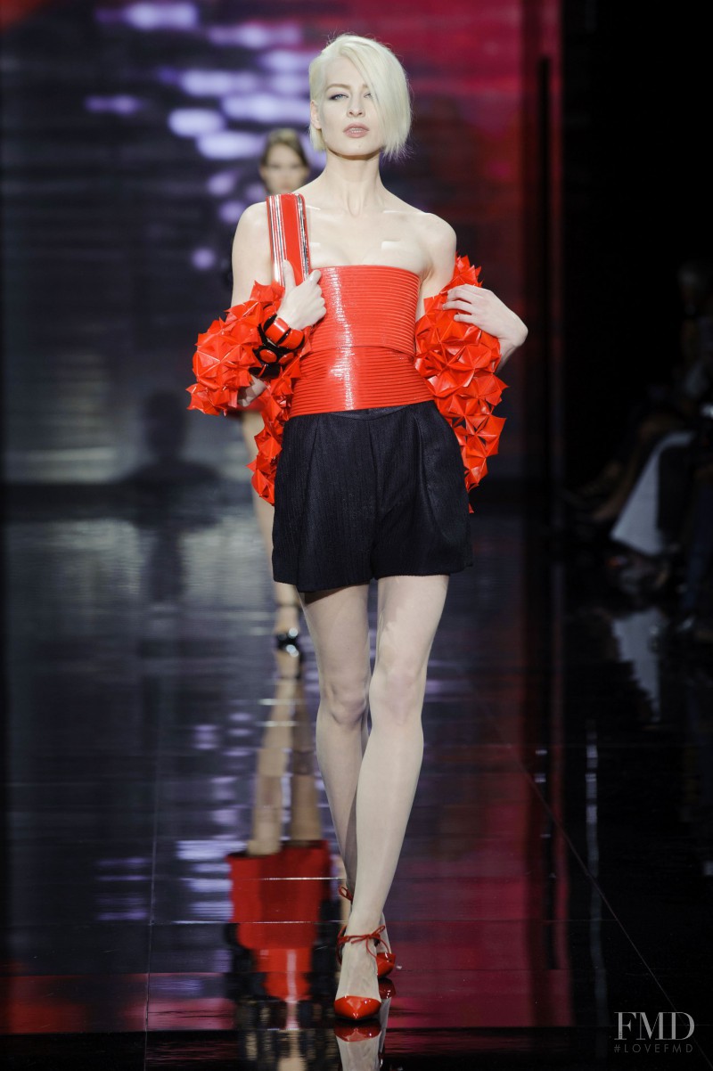 Elena Egorova featured in  the Armani Prive fashion show for Autumn/Winter 2014