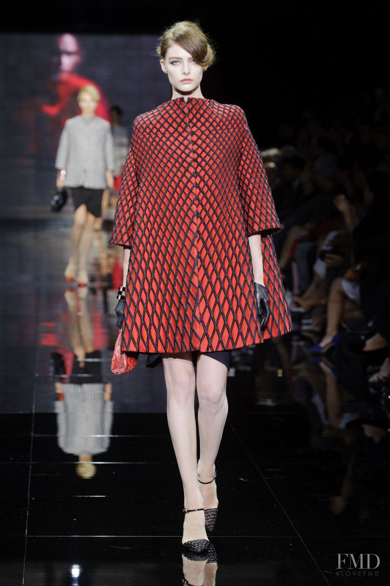 Auguste Abeliunaite featured in  the Armani Prive fashion show for Autumn/Winter 2014