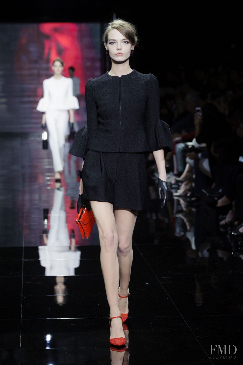 Mina Cvetkovic featured in  the Armani Prive fashion show for Autumn/Winter 2014
