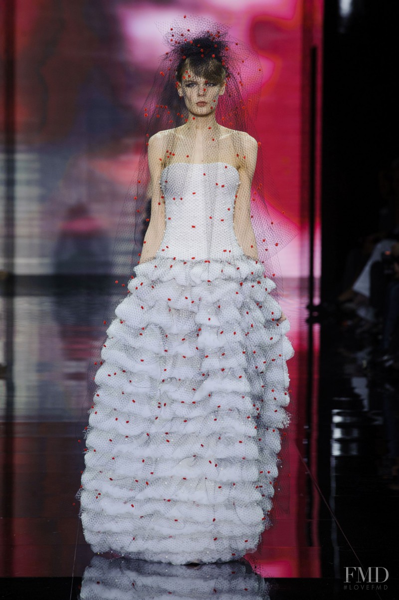 Alexandra Elizabeth Ljadov featured in  the Armani Prive fashion show for Autumn/Winter 2014