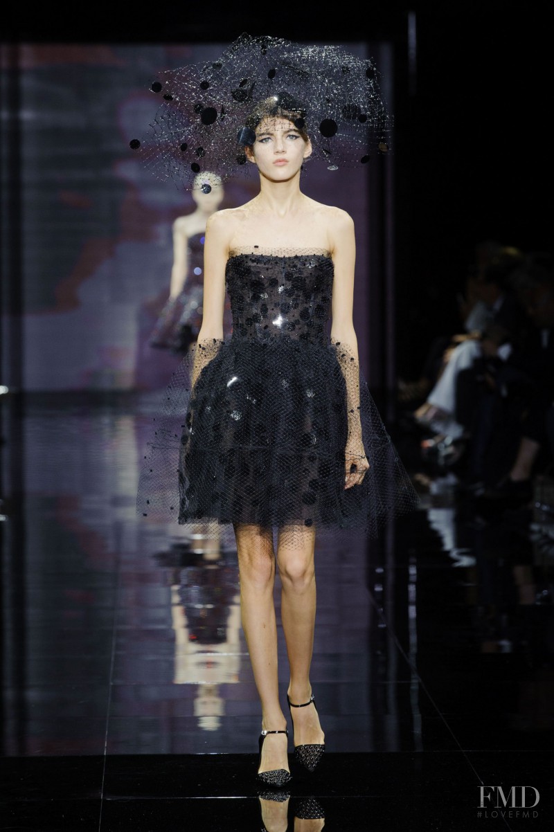 Clarice Vitkauskas featured in  the Armani Prive fashion show for Autumn/Winter 2014
