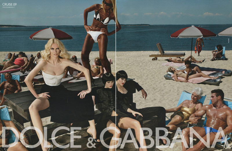 Claudia Schiffer featured in  the Dolce & Gabbana advertisement for Spring/Summer 2008