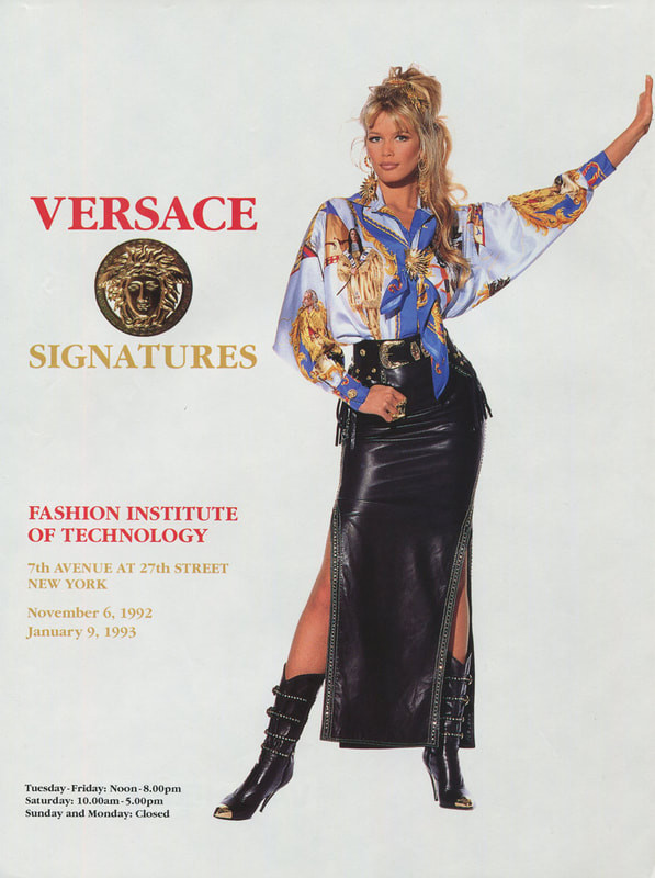Claudia Schiffer featured in  the Versace advertisement for Autumn/Winter 1992