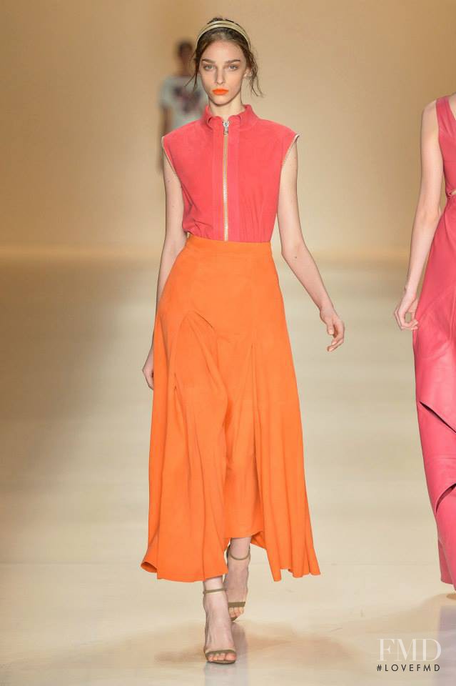 Larissa Marchiori featured in  the Patricia Motta fashion show for Spring/Summer 2015