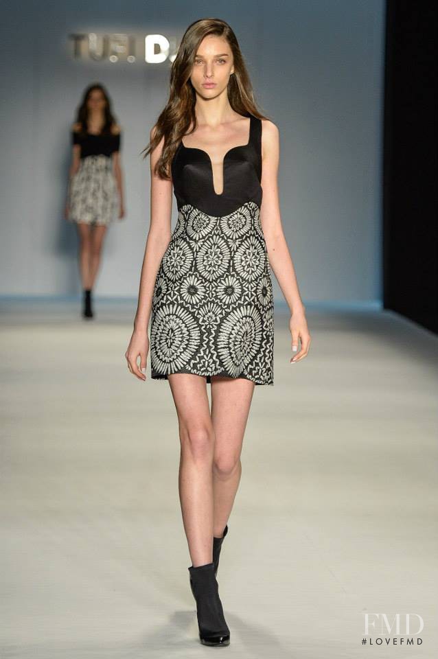 Larissa Marchiori featured in  the Tufi Duek fashion show for Spring/Summer 2015