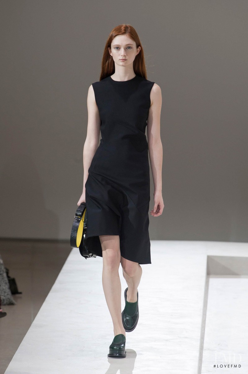 Sophie Touchet featured in  the Jil Sander fashion show for Autumn/Winter 2014