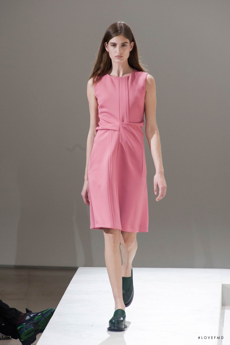 Elodia Prieto featured in  the Jil Sander fashion show for Autumn/Winter 2014