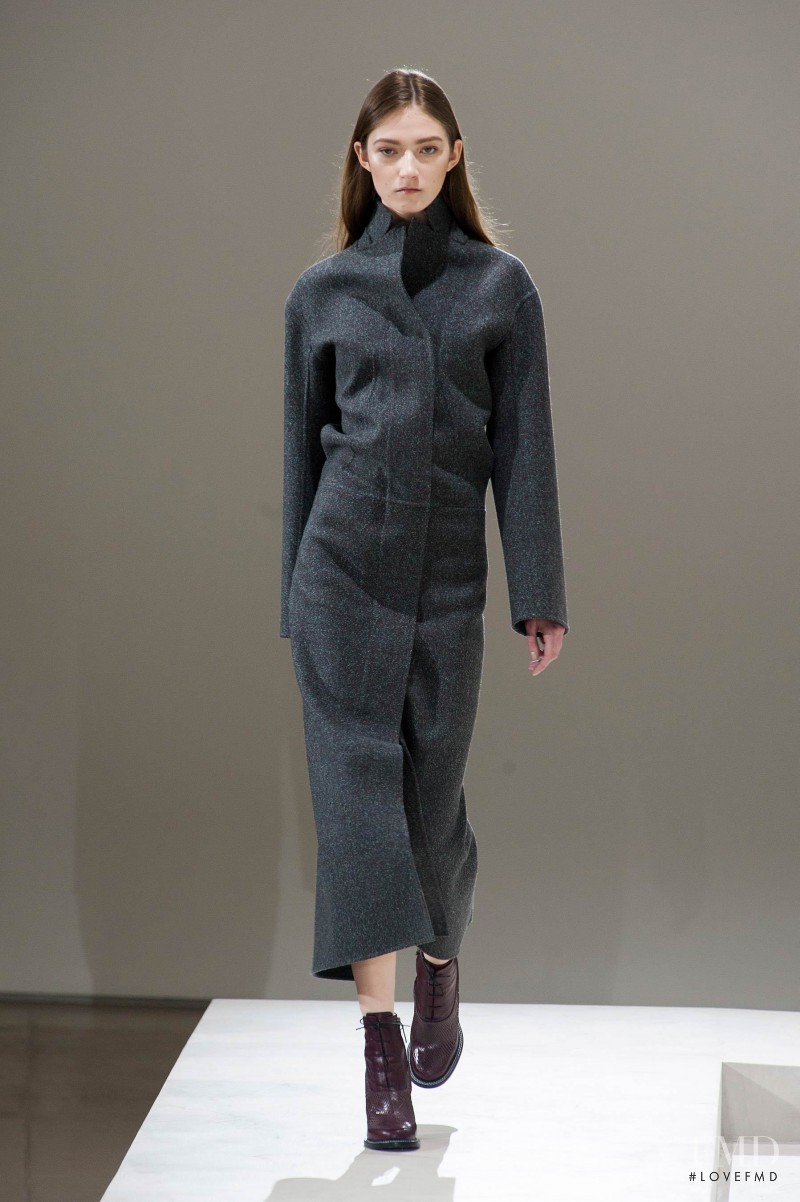 Kasia Jujeczka featured in  the Jil Sander fashion show for Autumn/Winter 2014