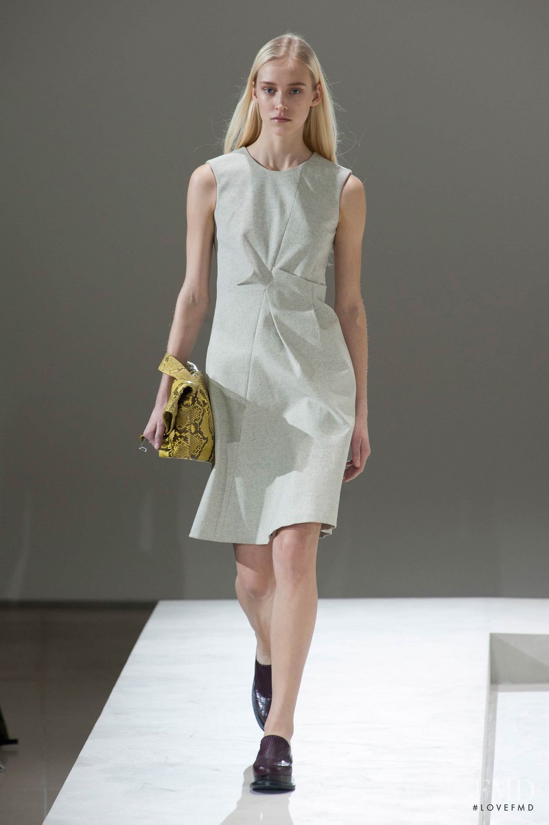 Eva Berzina featured in  the Jil Sander fashion show for Autumn/Winter 2014