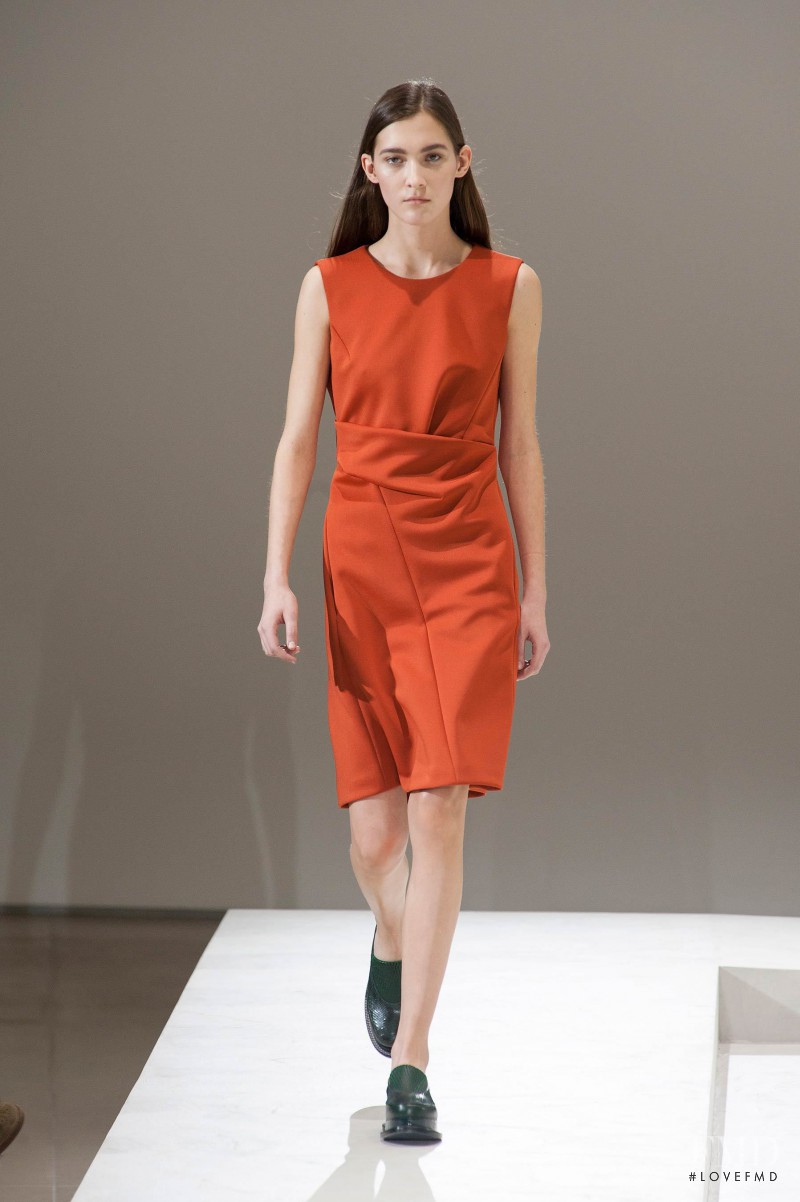 Emma Waldo featured in  the Jil Sander fashion show for Autumn/Winter 2014