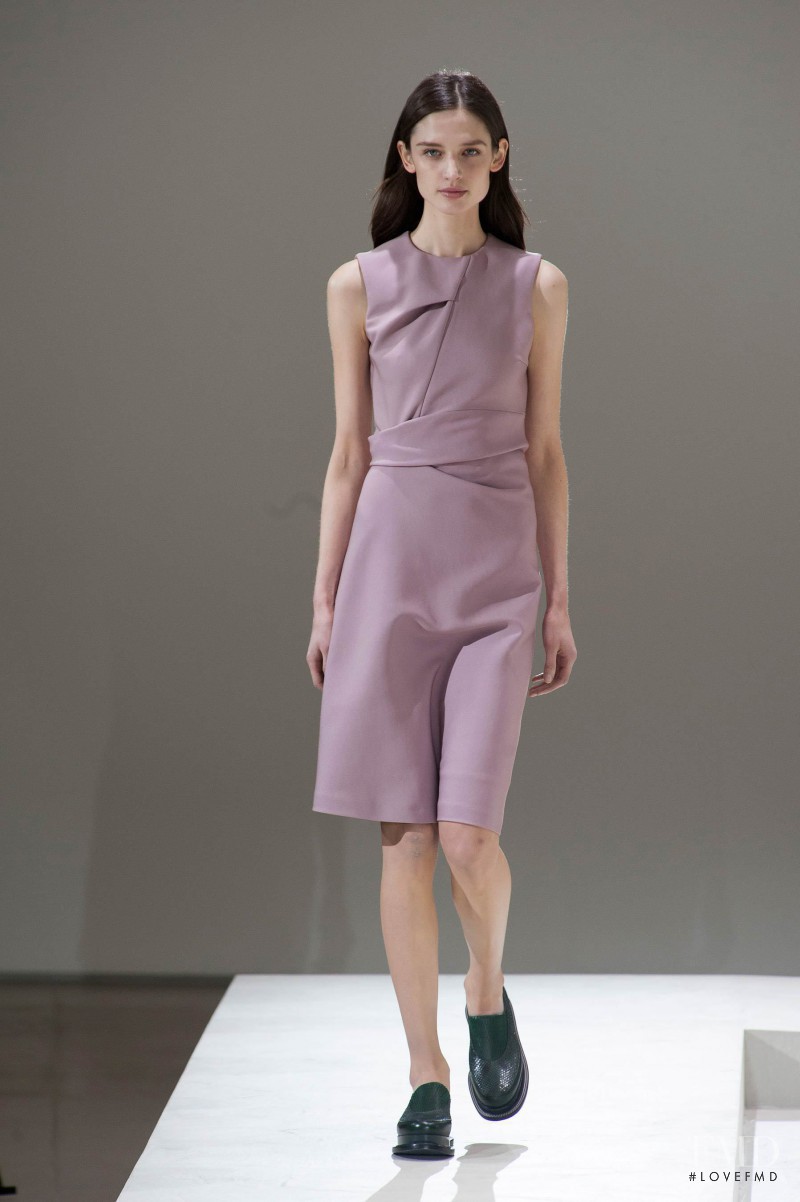 Kate Goodling featured in  the Jil Sander fashion show for Autumn/Winter 2014
