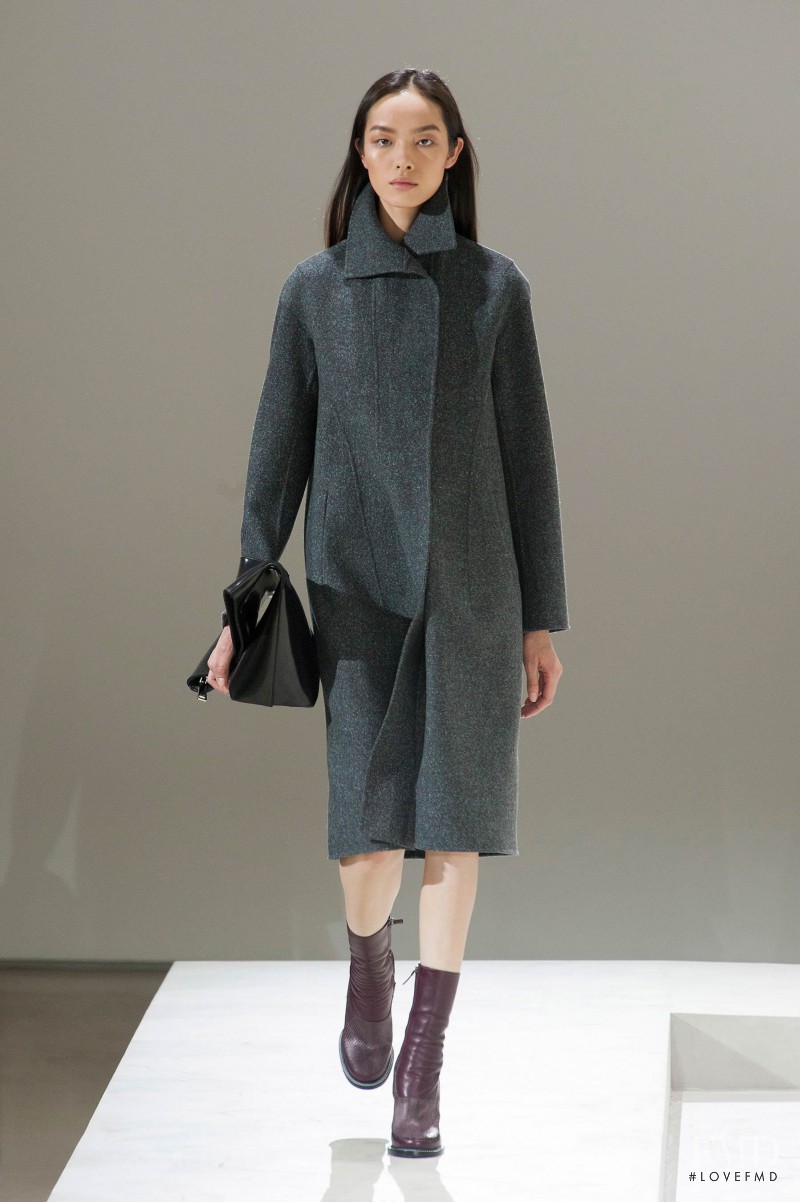 Fei Fei Sun featured in  the Jil Sander fashion show for Autumn/Winter 2014