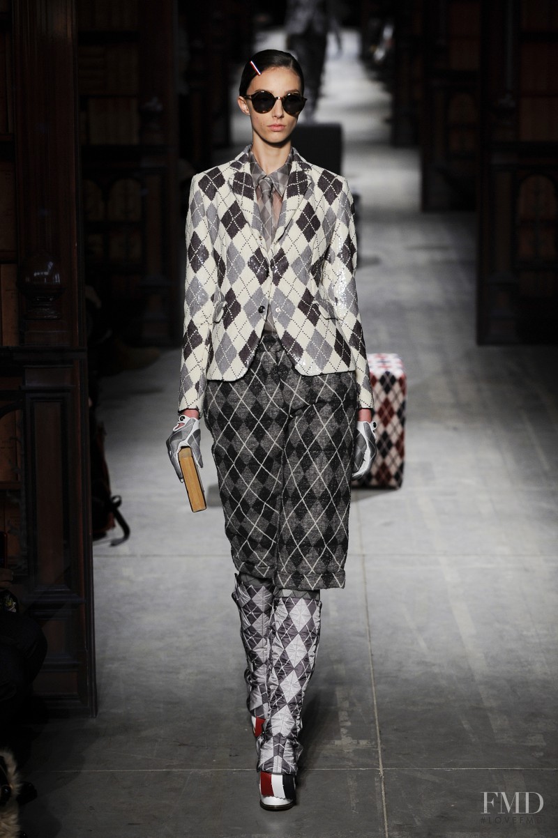 Larissa Marchiori featured in  the Moncler Gamme Bleu fashion show for Autumn/Winter 2014