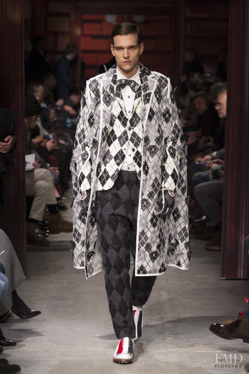 Alexandre Cunha featured in  the Moncler Gamme Bleu fashion show for Autumn/Winter 2014