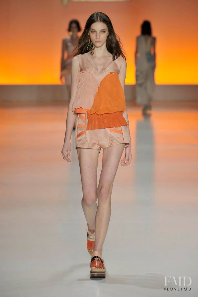 Larissa Marchiori featured in  the Triton fashion show for Spring/Summer 2015