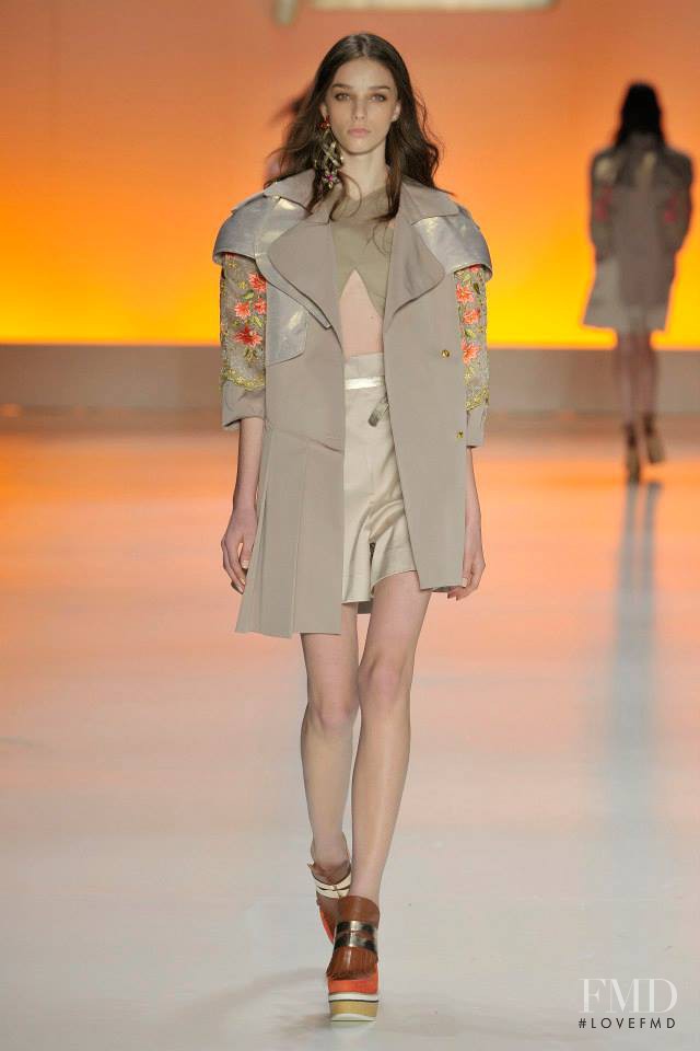 Larissa Marchiori featured in  the Triton fashion show for Spring/Summer 2015