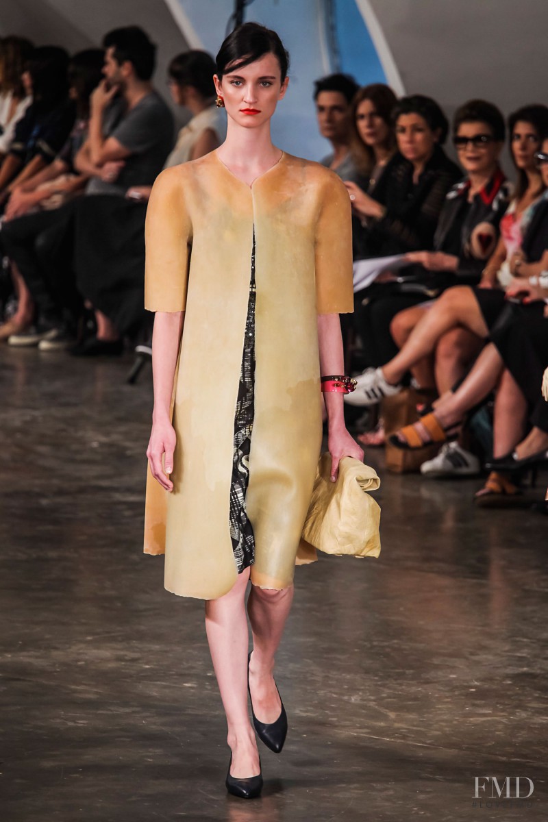 Marina Heiden featured in  the Alexandre Herchcovitch fashion show for Spring/Summer 2015