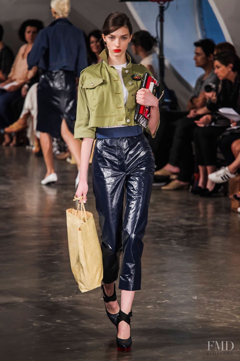Larissa Marchiori featured in  the Alexandre Herchcovitch fashion show for Spring/Summer 2015