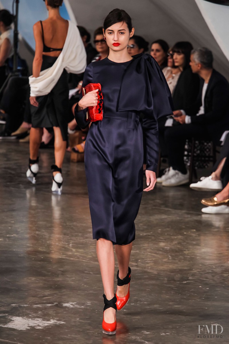 Bruna Ludtke featured in  the Alexandre Herchcovitch fashion show for Spring/Summer 2015