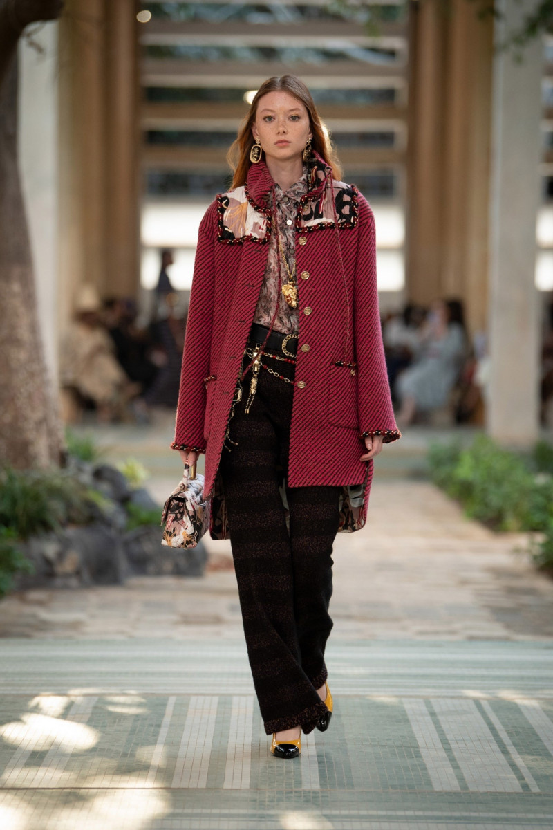 Sara Grace Wallerstedt featured in  the Chanel fashion show for Pre-Fall 2023