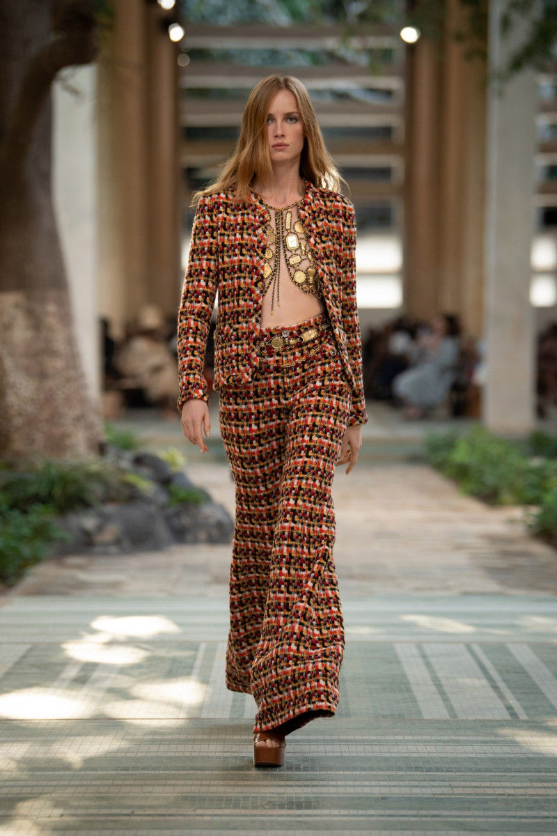 Rianne Van Rompaey featured in  the Chanel fashion show for Pre-Fall 2023