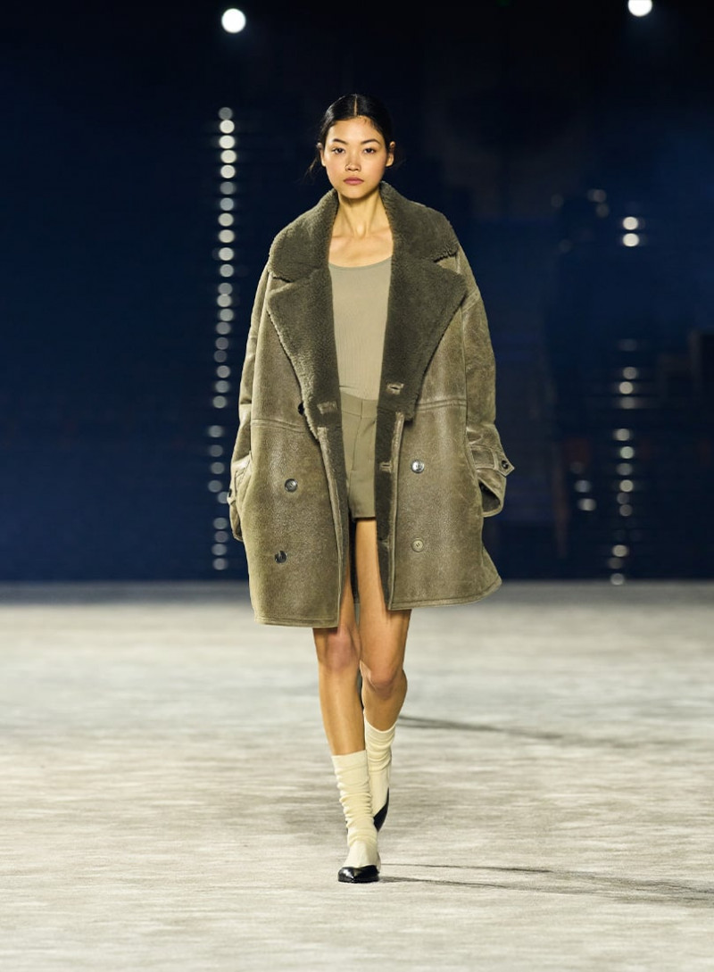 Mika Schneider featured in  the AMI Alexandre Mattiussi fashion show for Autumn/Winter 2023