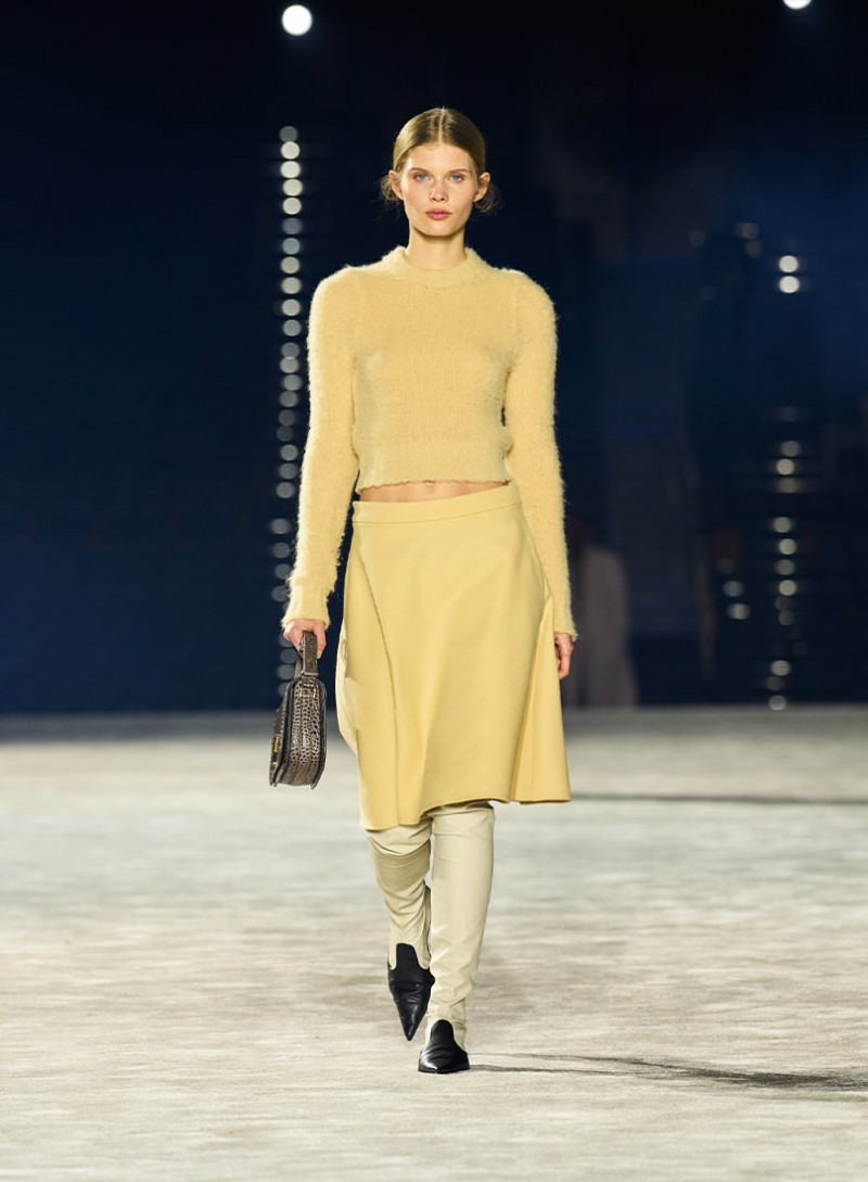 Ida Heiner featured in  the AMI Alexandre Mattiussi fashion show for Autumn/Winter 2023