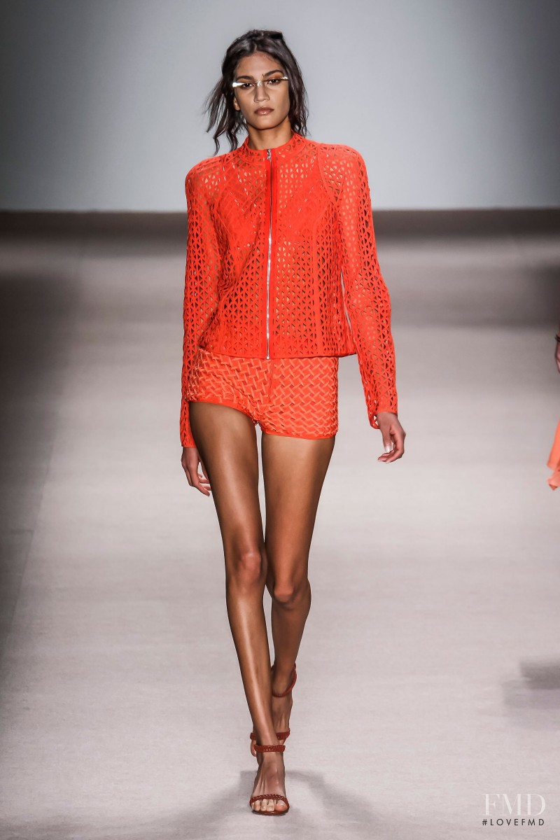Hadassa Lima featured in  the Giuliana Romano fashion show for Spring/Summer 2015
