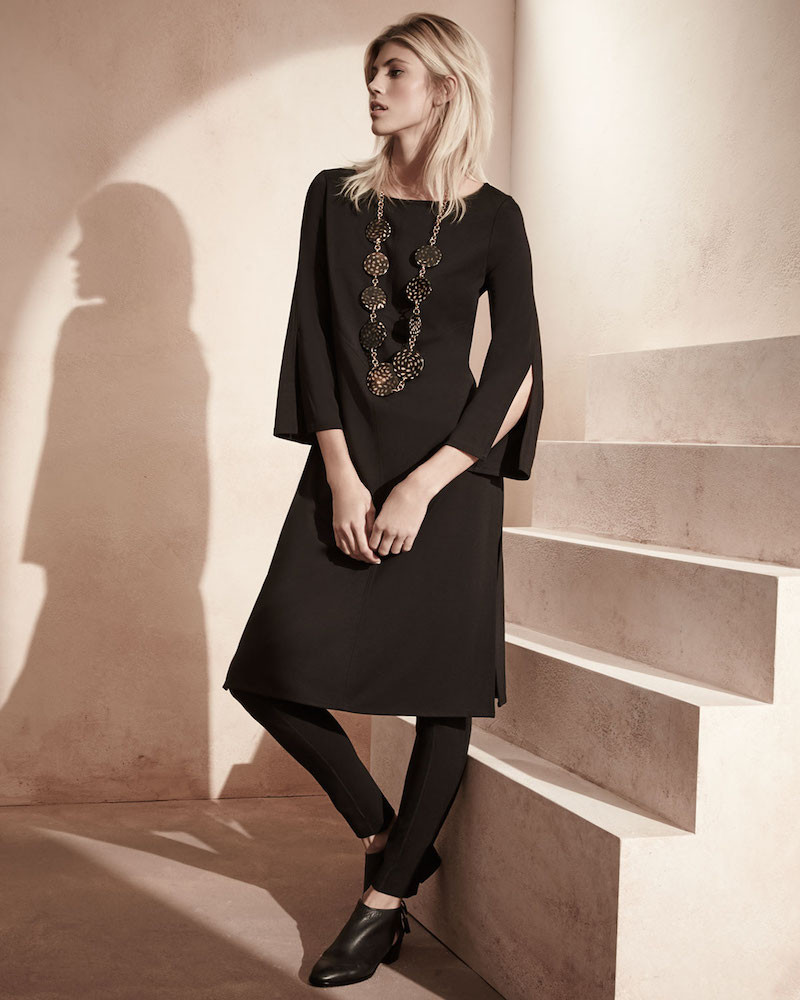 Devon Windsor featured in  the Neiman Marcus Special sizes lookbook for Fall 2016