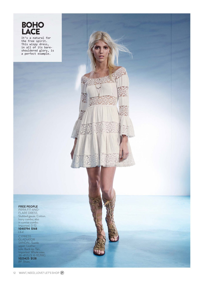 Devon Windsor featured in  the Nordstrom lookbook for Summer 2015