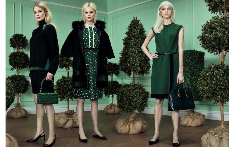 Devon Windsor featured in  the MaxMara Studio advertisement for Autumn/Winter 2014