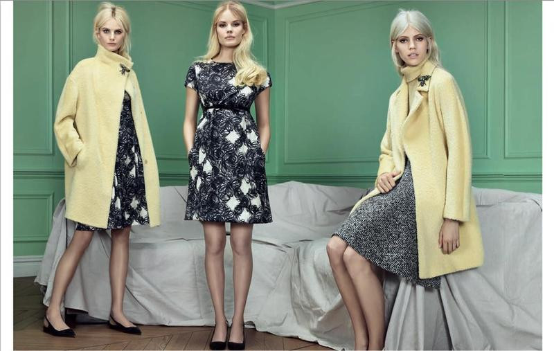 Devon Windsor featured in  the MaxMara Studio advertisement for Autumn/Winter 2014