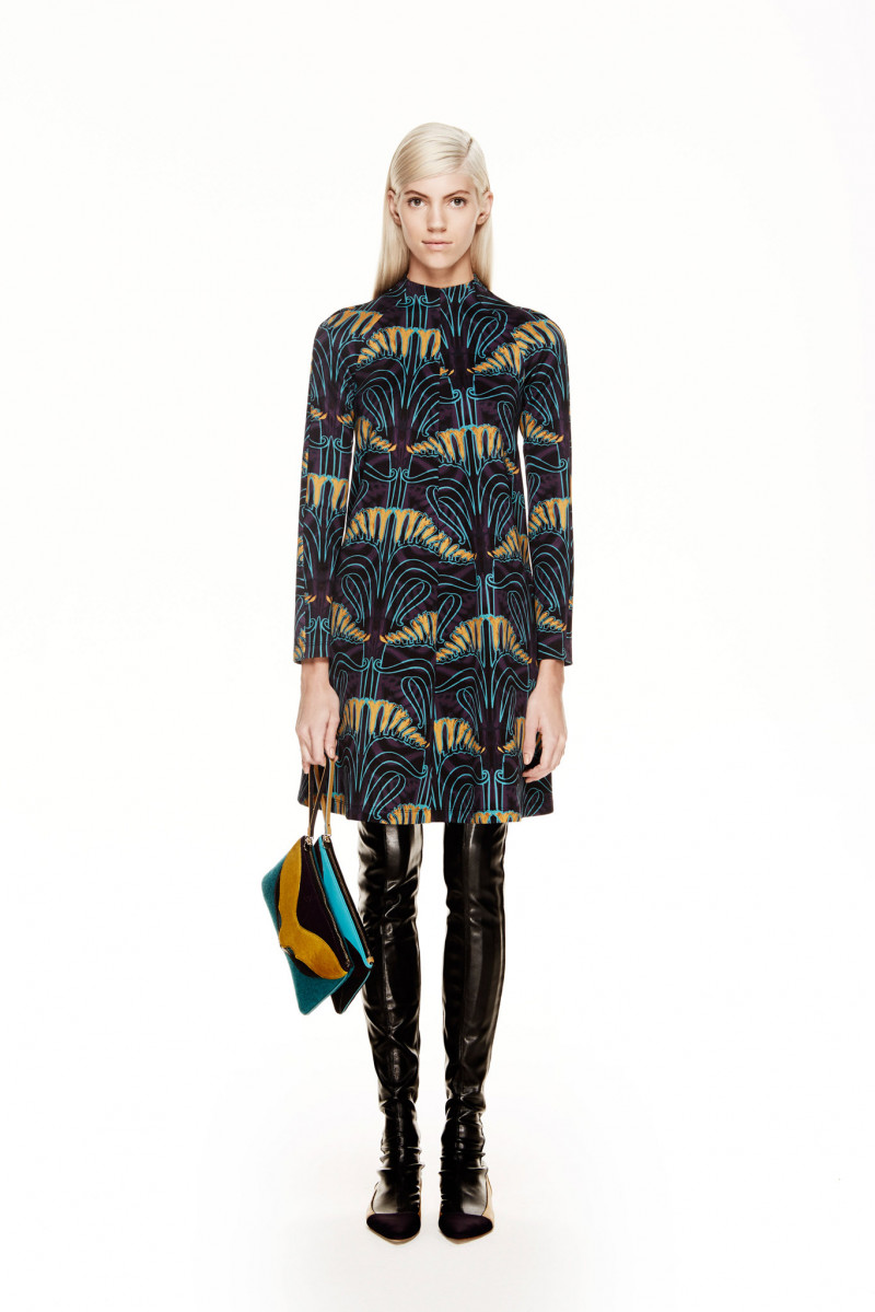 Devon Windsor featured in  the M Missoni lookbook for Pre-Fall 2014