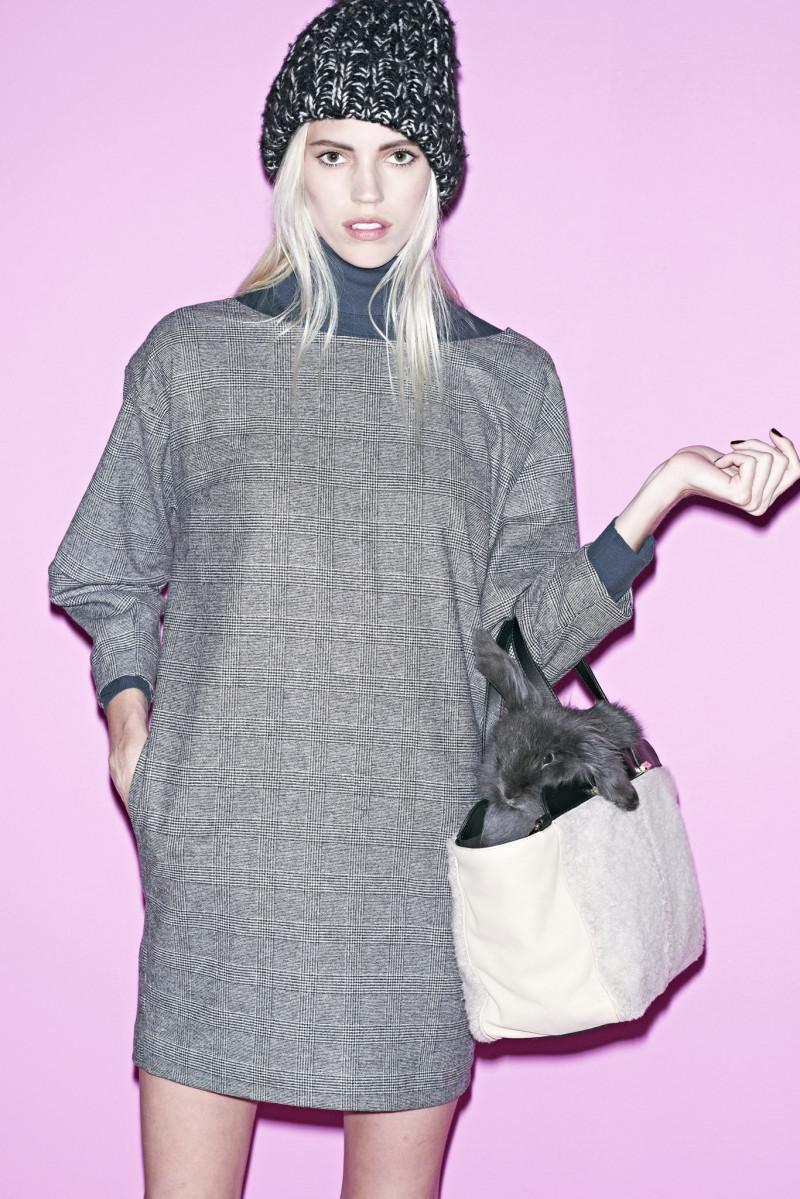 Devon Windsor featured in  the Paul et Joe lookbook for Pre-Fall 2014