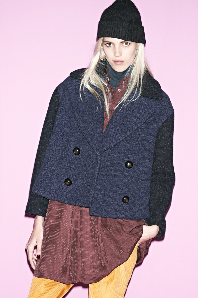 Devon Windsor featured in  the Paul et Joe lookbook for Pre-Fall 2014