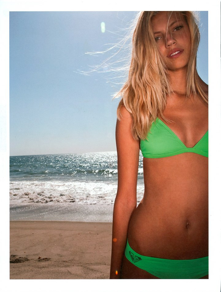 Devon Windsor featured in  the Roxy lookbook for Spring/Summer 2010