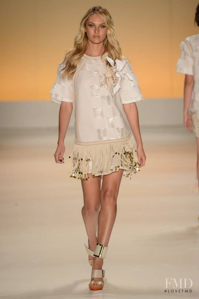 Candice Swanepoel featured in  the Forum fashion show for Spring/Summer 2015