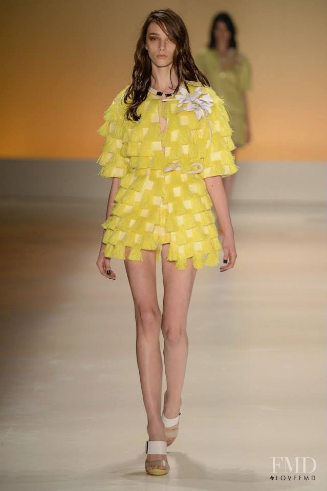 Larissa Marchiori featured in  the Forum fashion show for Spring/Summer 2015