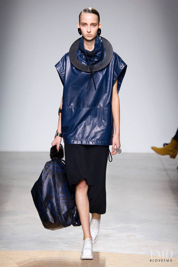 Waleska Gorczevski featured in  the Acne Studios fashion show for Autumn/Winter 2014