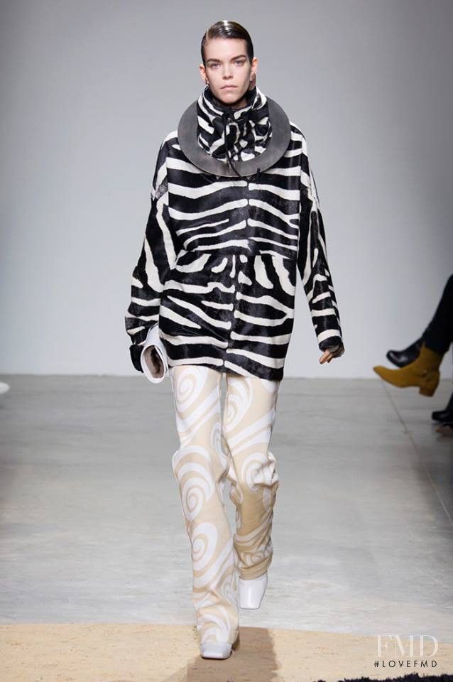 Meghan Collison featured in  the Acne Studios fashion show for Autumn/Winter 2014