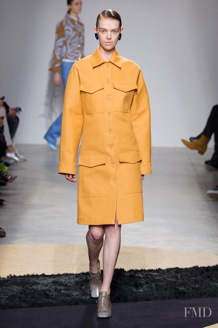 Sarah Taylor featured in  the Acne Studios fashion show for Autumn/Winter 2014