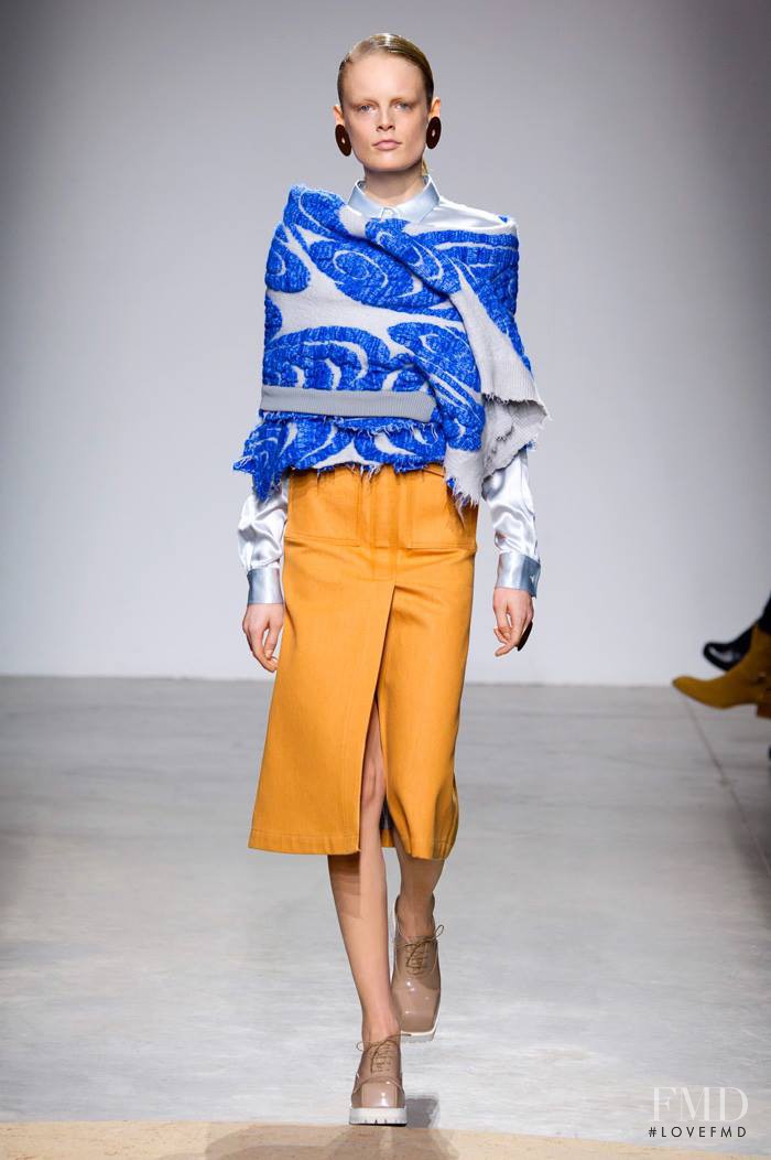 Hanne Gaby Odiele featured in  the Acne Studios fashion show for Autumn/Winter 2014