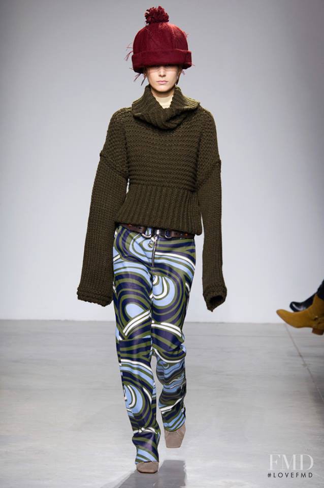 Mijo Mihaljcic featured in  the Acne Studios fashion show for Autumn/Winter 2014