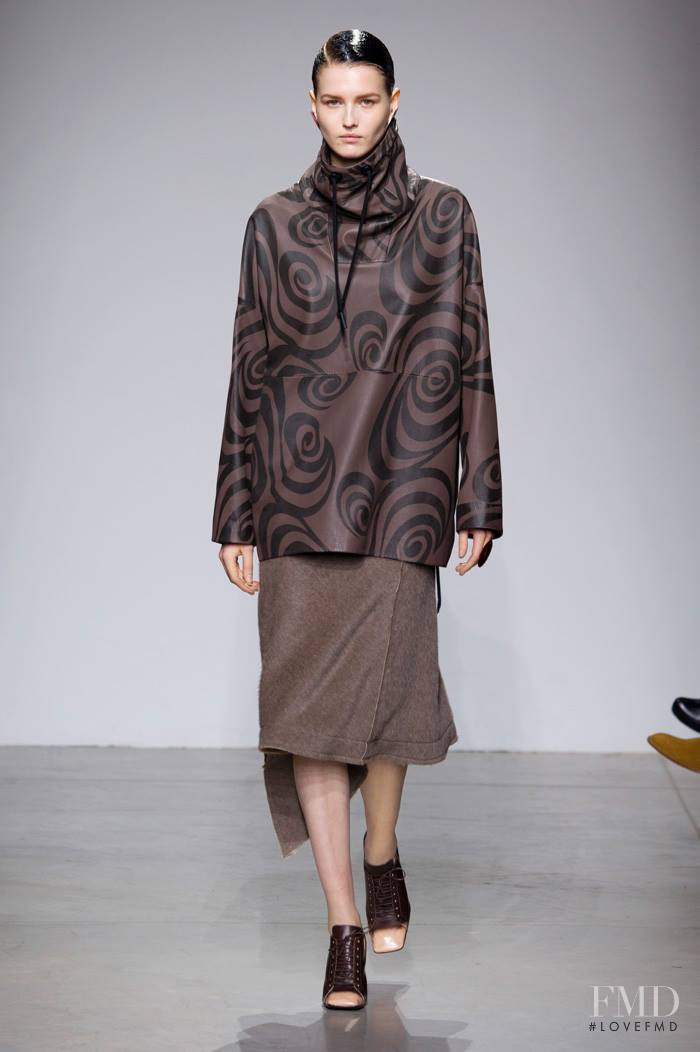 Katlin Aas featured in  the Acne Studios fashion show for Autumn/Winter 2014