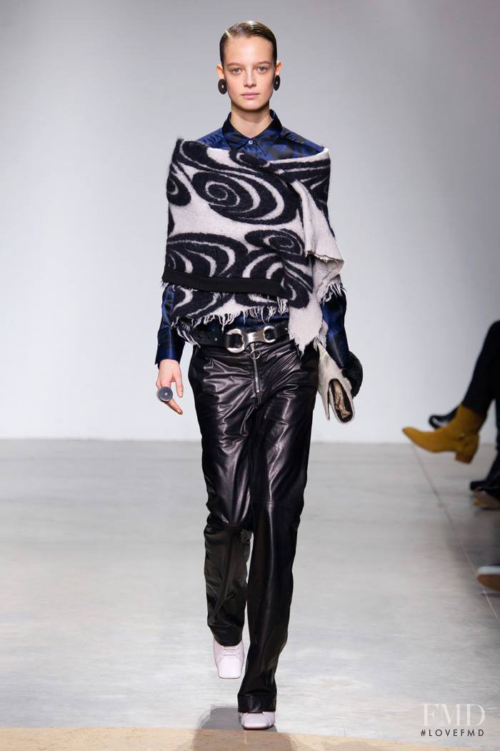 Ine Neefs featured in  the Acne Studios fashion show for Autumn/Winter 2014